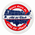 All Fifty Club logo magnet - I have been to  all 50 states
