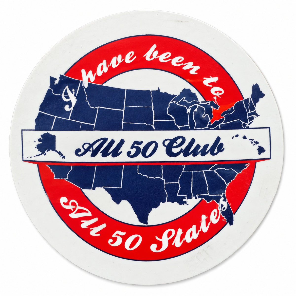All Fifty Club logo magnet - I have been to  all 50 states
