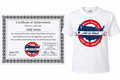 All Fifty Club Membership, Certificate, and All Fifty Club T-shirt